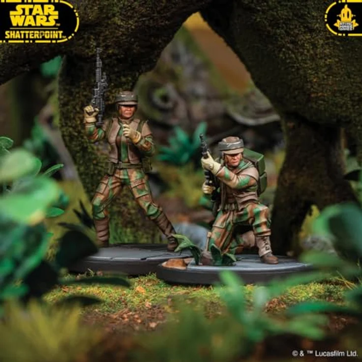 Atomic Mass Games AMGD1027 - Star Wars: Shatterpoint - Real Quiet Like Squad Pack, Erweiterung mit Han Solo, Chewbacca und Rebel Commando Einheiten für 2 Spieler, ab 14 Jahren – Bild 8