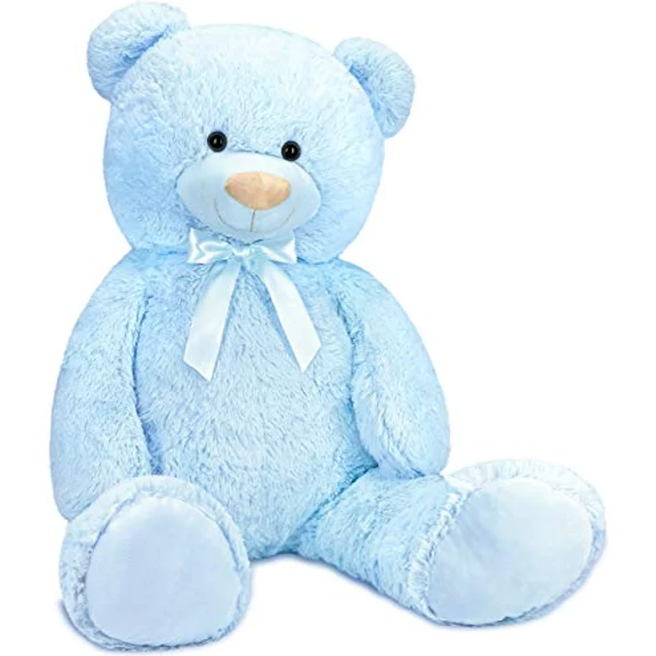 Teddybär mit Schleife 100 cm groß Stofftier Plüschtier Kuscheltier – Bild 8