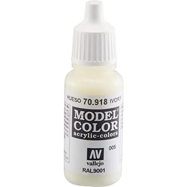 Vallejo Model Color Acrylfarbe, 17 ml, elfenbeinfarben, matt