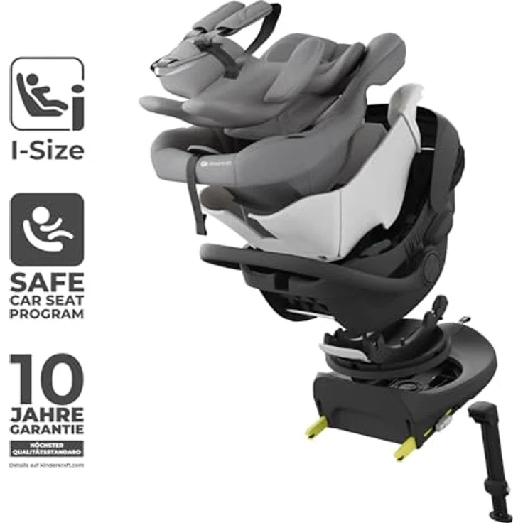 Kinderkraft Endura Safe Modular System, 3-in-1 Babyschale I-LITE, Kindersitz I-FIX ENDURA SAFE und Isofix Basis, für Kinder von 0 bis 12 Jahre, i-Size konform – Bild 4