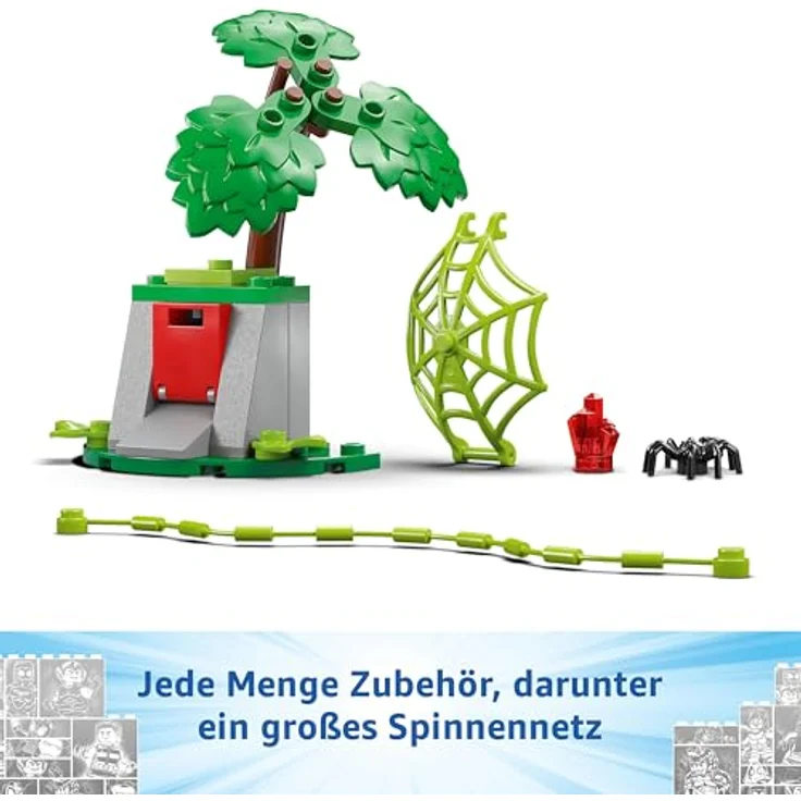LEGO Marvel Actionspaß mit Spin und Electro in ihren Dino-Flitzern, baubares Superheldenauto für Jungen und Mädchen ab 4 Jahren, Helden Set mit Spielzeug Auto, Spidey und Seine Super-Freunde 11198 - LEGO Bau- und Spielset mit Dino-Flitzern und Minifiguren, für kreative Rollenspiele - Mehrfarbig – Bild 5
