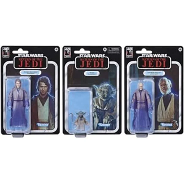 Hasbro Star Wars Black Series: Force Spirits 3-Pack (Return of the Jedi), Sammelfiguren zum 40. Jahrestag mit klassischem Design – Bild 4