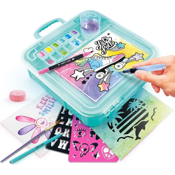 Canal Toys Wasserfarbenset Water Color Case, bunt, für Kinder ab 6 Jahren