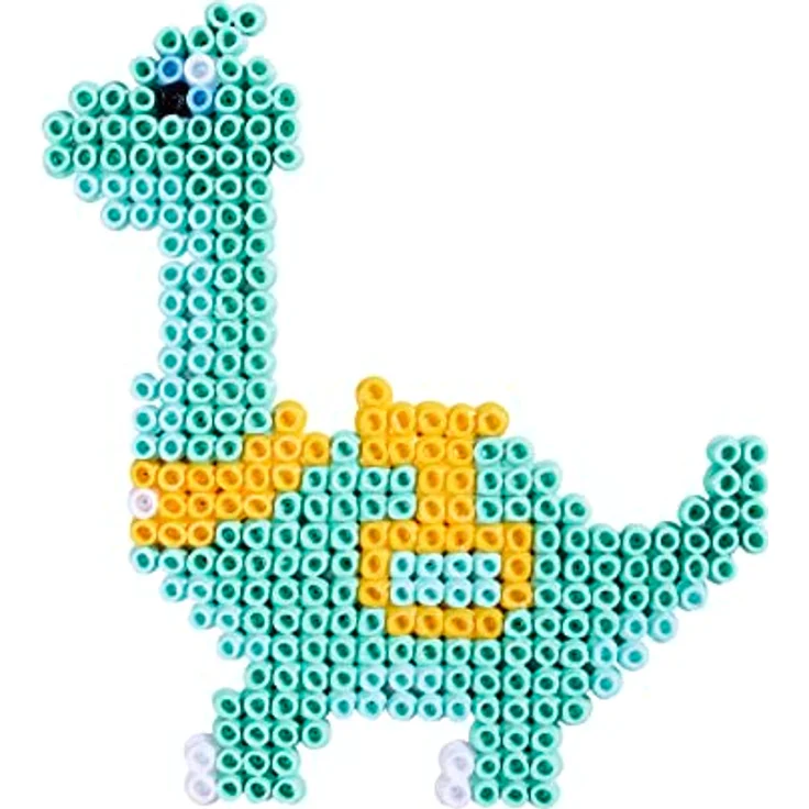 Simba 109312607 Dino Ranch Bügelperlen, 2.000 Perlen, 1 Steckplatte, Vorlagen, ab 6 Jahre, Mehrfarbig – Bild 5