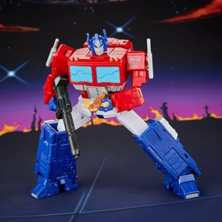 Hasbro The Transformers: The Movie Studio Series Leader Class Actionfigur MTMTE Collection, Optimus Prime, 18 cm, mit Leadership Matrix und Blaster, 40 Schritte Verwandlung – Bild 15