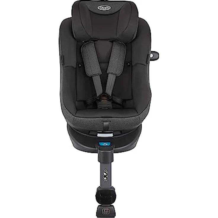 Graco Reboarder-Kindersitz Turn2Me i-Size mit Isofix-Basis & Sitzverkleinerer - Heather, ab Geburt bis 4 Jahre, 360° drehbar – Bild 4