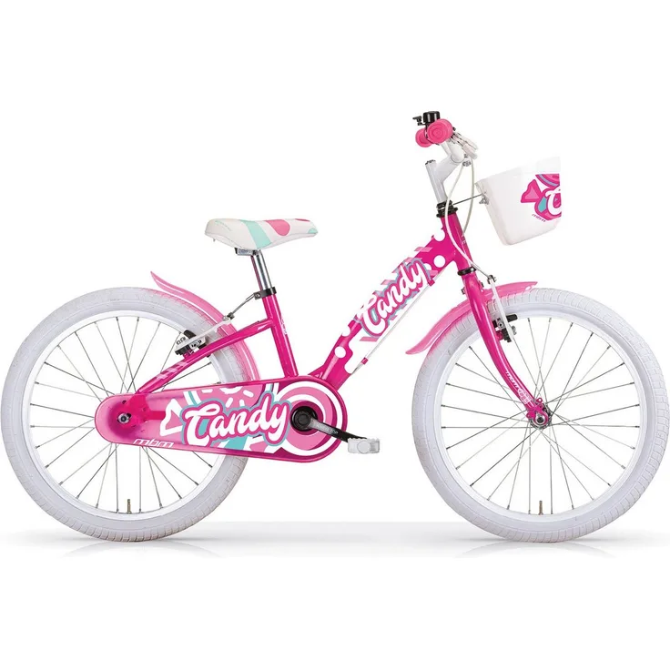 MBM Kinderfahrrad Candy, 1 Gang, ohne Schaltung, Mädchenfahrrad 20 Zoll - Geschwungener Rahmen in harmonischen Farben