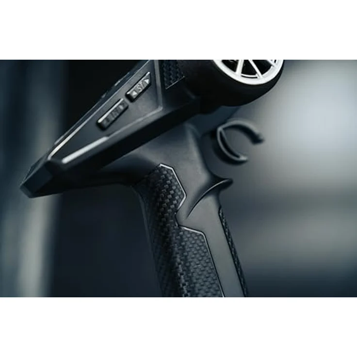 Carson 500500121 FS 4K Reflex Wheel Pro 4 LCD, 4-Kanal Fernsteuerung inkl. Brushless-Set + 6kg Servo, schwarz – Bild 2