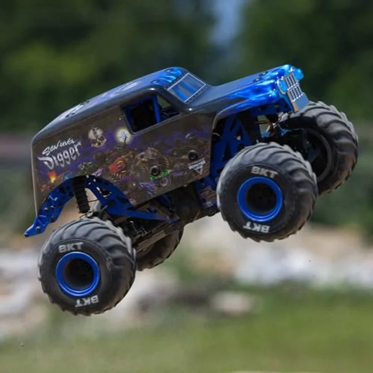 Losi Mini LMT 4WD Monstertruck RTR 1:18 - Losi RC Son-uva Digger, Offiziell lizenzierte Karosserie, Allradantrieb – Bild 3