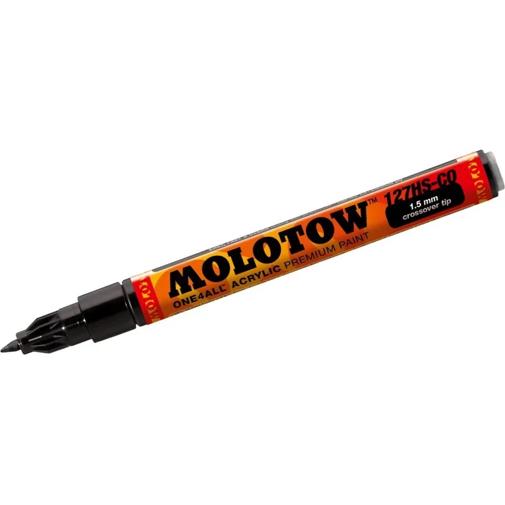 MOLOTOW Permanentmarker ONE4ALL 127 HS-CO, orange, nachfüllbar, wasserfest, lichtbeständig