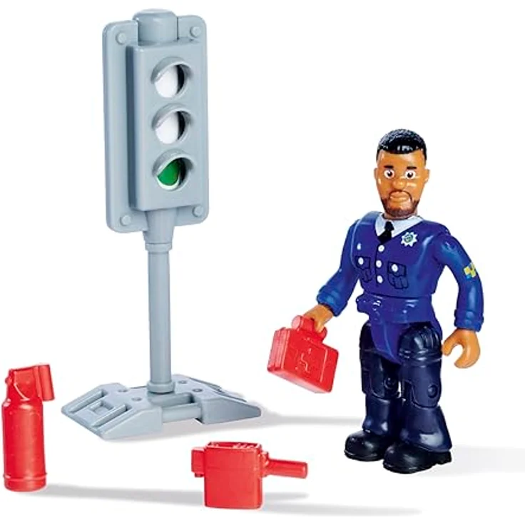 SIMBA 109251096038 Feuerwehrmann Sam Jeep Polizei Mit Figur 109251096038 – Bild 3