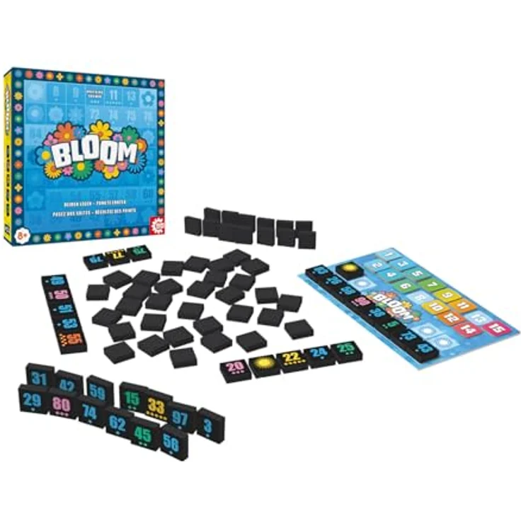 Game Factory 646078 Bloom, Legespiel mit Zahlen, Familienspiel ab 8 Jahren, für 2-5 Spieler, Gesellschaftsspiel, Brettspiel – Bild 2