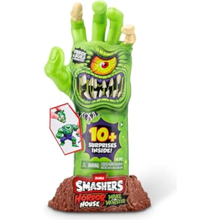 Zuru Smashers - Horror House Hand, Sammelfigur mit Monsterteilen zum Kombinieren