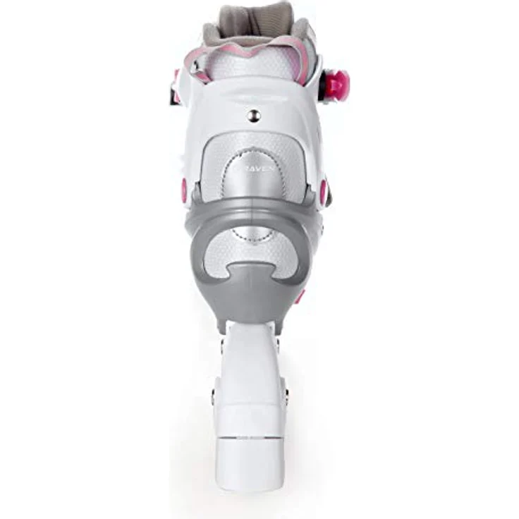 RAVEN Profession Inlineskates Inliner 2in1 für Kinder und Erwachsene, verstellbar (White/Pink ohne Kufen, 28-32) – Bild 5