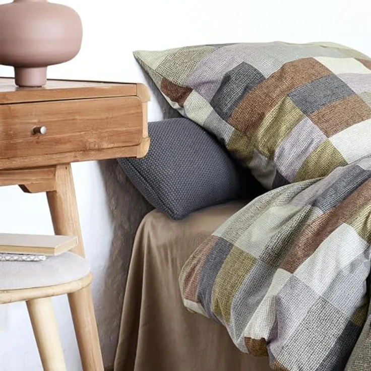 Irisette Edel-Feinbiber Bettwäsche Koala Kupfer 8534 135x200cm + 80x80cm - Kuschelig weich, mit Qualitätsreißverschluss – Bild 3