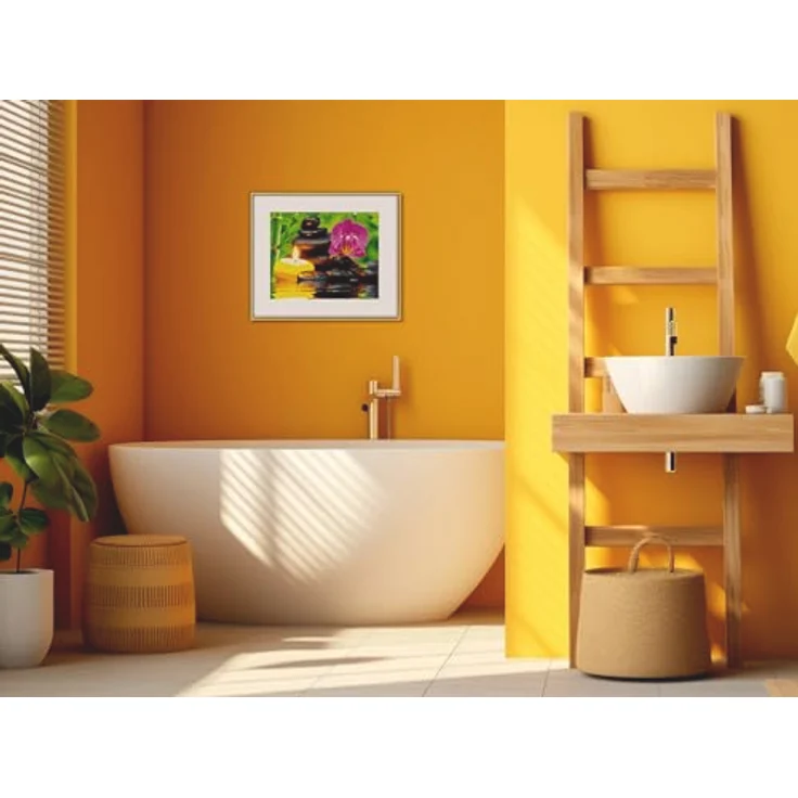 Schipper Malen nach Zahlen Meisterklasse Klassiker, Relax, beruhigendes Motiv mit Orchidee und Wasserreflexion, Made in Germany – Bild 5