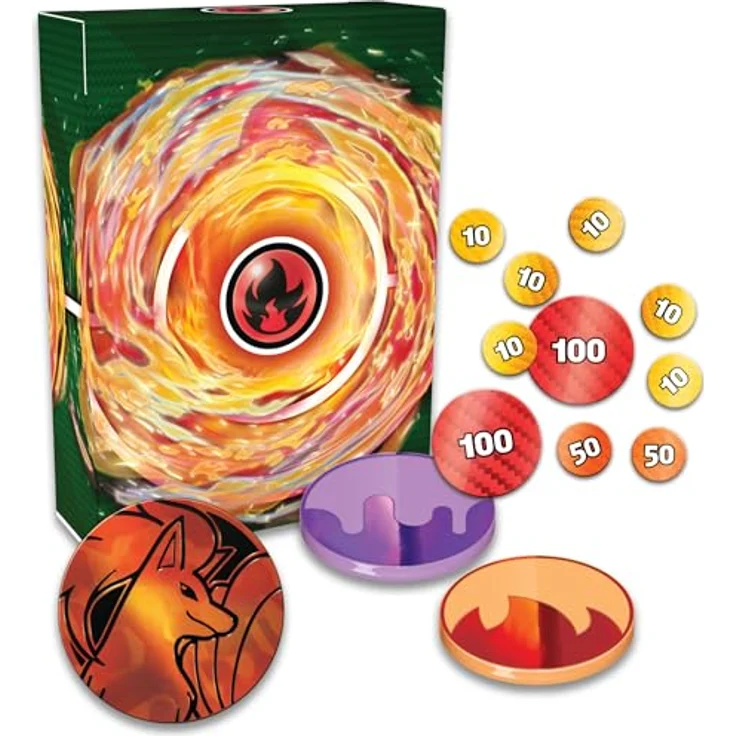 Pokémon Deluxe-Kampfdeck Vulnona-ex, sofort spielbares Deck mit 60 Karten und Zubehör, inklusive 3 holografischen Karten – Bild 5