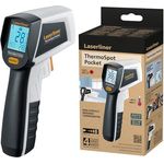 LASERLINER ThermoSpot Pocket, Infrarot-Thermometer mit Ziellaser und automatischer Speicherung, recyceltes Gehäuse