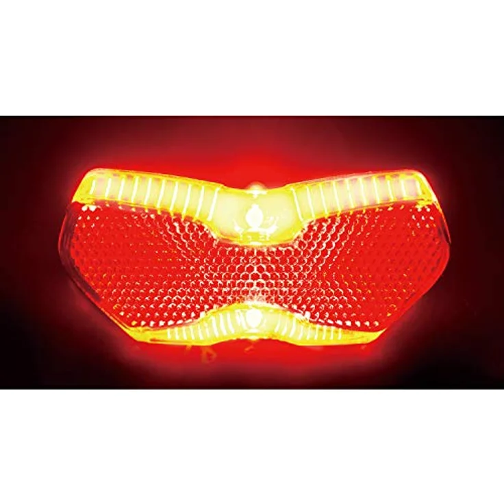 Busch & Müller TOPLIGHT View Plus LED-Rücklicht, StVZO zugelassen, Standlichtautomatik, Montageabstand 50/80 mm, rot, 10 x 3 x 3 cm – Bild 2