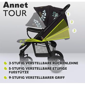 Passeggino Lionelo Annet - Pieghevole Fino A 22kg Con Accessori - Foto 5