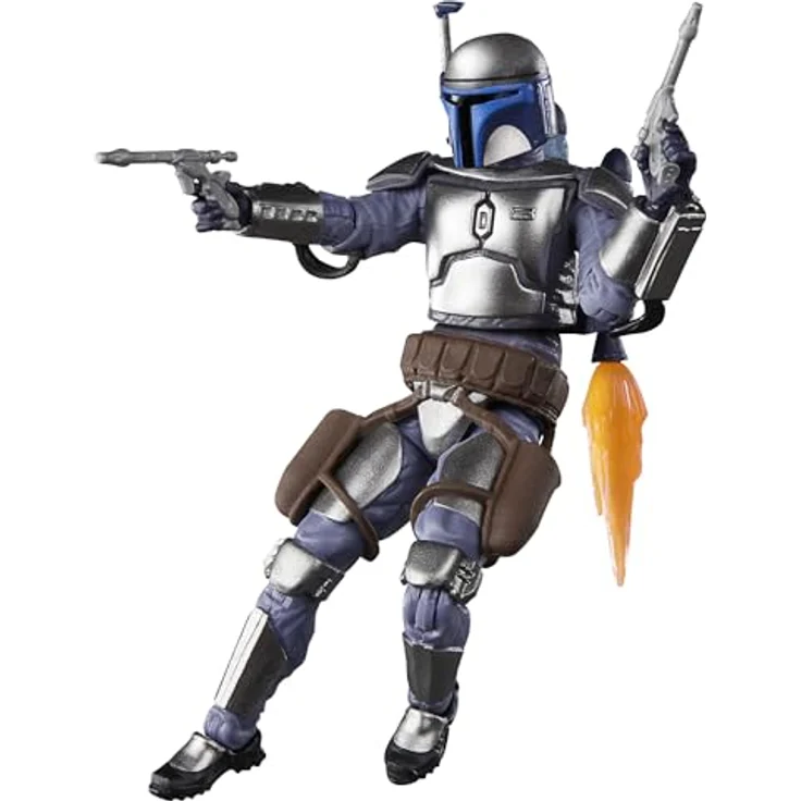 Star Wars The Vintage Collection Jango Fett, Deluxe Action-Figur mit 7 Accessoires, 9,5 cm, aus Star Wars: Angriff der Klonkrieger – Bild 4