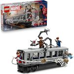 LEGO ǀ Marvel Spider-Man vs. Doc Ock: Showdown in der U-Bahn - Kreatives Spielzeug mit Minifiguren, U-Bahn Zugmodell für Jungen und Mädchen ab 9 Jahren - 76321