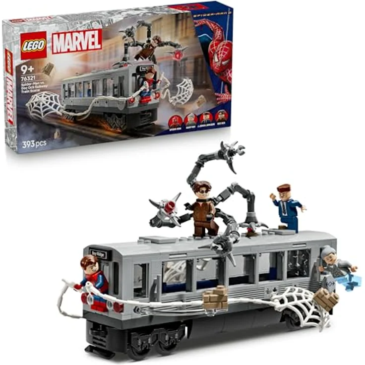 LEGO ǀ Marvel Spider-Man vs. Doc Ock: Showdown in der U-Bahn - Kreatives Spielzeug mit Minifiguren, U-Bahn Zugmodell für Jungen und Mädchen ab 9 Jahren - 76321 – Bild 1