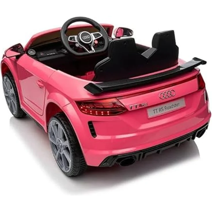 FINOOS Kinder elektroauto A.U.D.I. TTRS 12V Elektroauto für Kinder, mit Fernbedienung 2,4GHz, Akku: 12V, 4,5Ah, 2 x Motor 30 Watt (Rosa) - Elektroauto für Kinder mit A.U.D.I. Lizenz und Sicherheitsfeatures – Bild 5