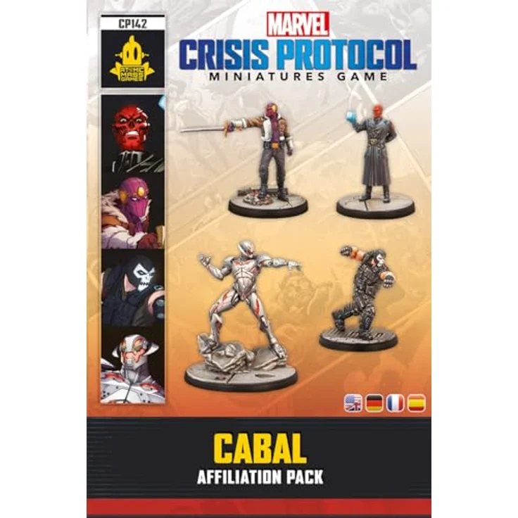 Atomic Mass Games AMGD2113 - Marvel: Crisis Protocol - Cabal Affiliation Pack, Erweiterung mit 4 hochdetaillierten Miniaturen und Teamtaktik-Karten – Bild 2
