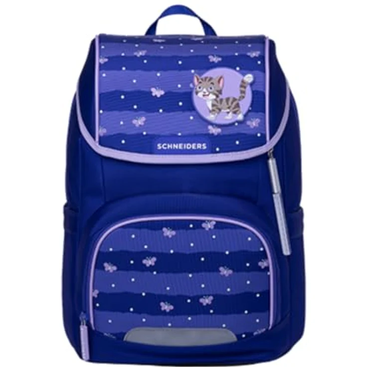 Schneiders Vienna Schulranzen Ergojet Blissy Butterfly, ergonomisch, 21 Liter, 6-teilig, umwandelbar in Rucksack, wasserabweisend, recyceltes Material – Bild 2