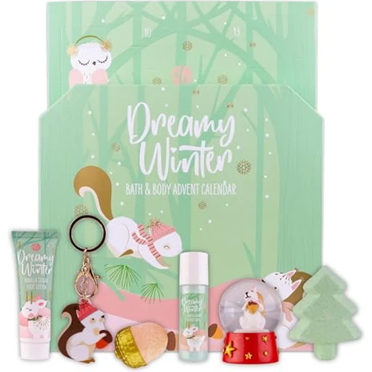 ACCENTRA Adventskalender DREAMY WINTER, Aufklappbare Box mit zauberhaften Pflegeprodukten – Bild 2