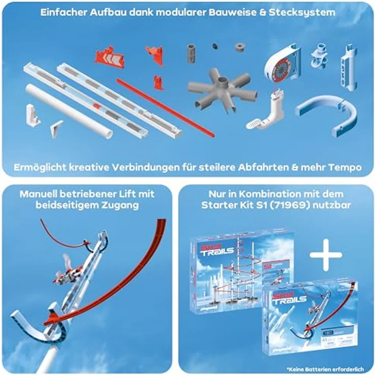 Sky Trails Air Lift, Konstruktionsspielzeug mit Aufzug für Racing-Abenteuer, kompatibel mit Starter Kit 71969, ab 7 Jahre – Bild 4