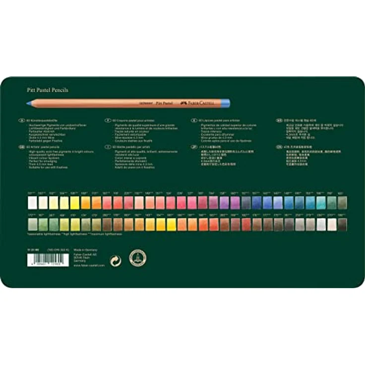 Faber-Castell 112160 - Farbstift Pitt Pastell, 60er Metalletui – Bild 4