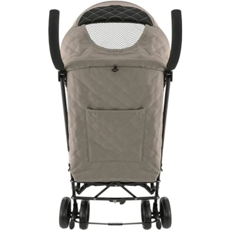 Kikkaboo Kinderwagen Käfer, Stahlrahmen, Korb, abnehmbare Vorderräder, Fußstütze, Farben:braun – Bild 4