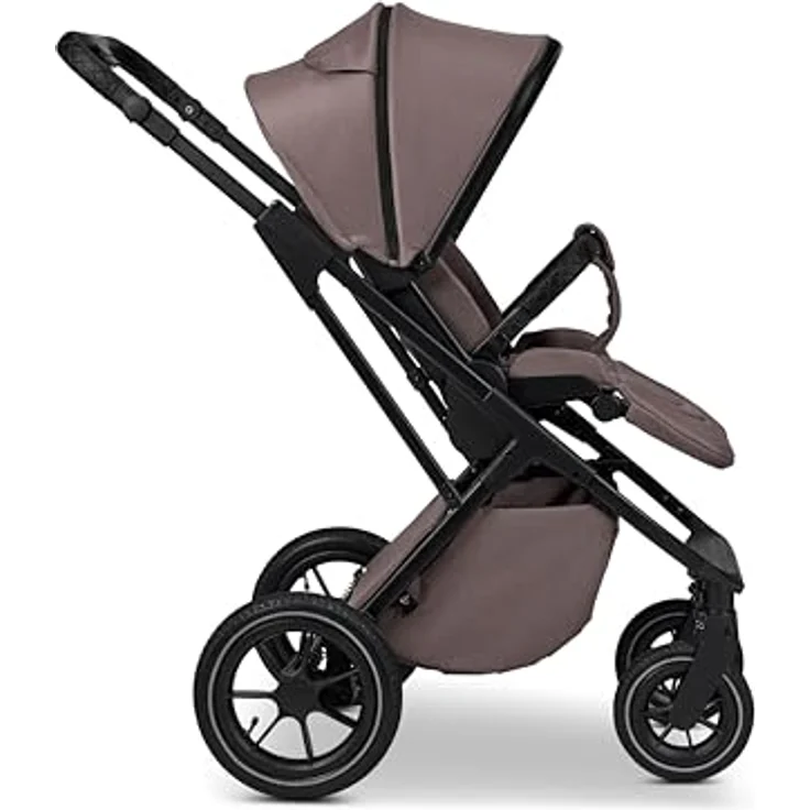 Moon PIÙ Kinderwagen / Kombikinderwagen mit vielseitigen Funktionen, grau – Bild 5