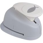 Rayher Hobby 69036000 Motivstanzer Fisch, ø 2,54 cm- 1 Zoll, geeignet für Papier/Karton bis zu 200g/m²