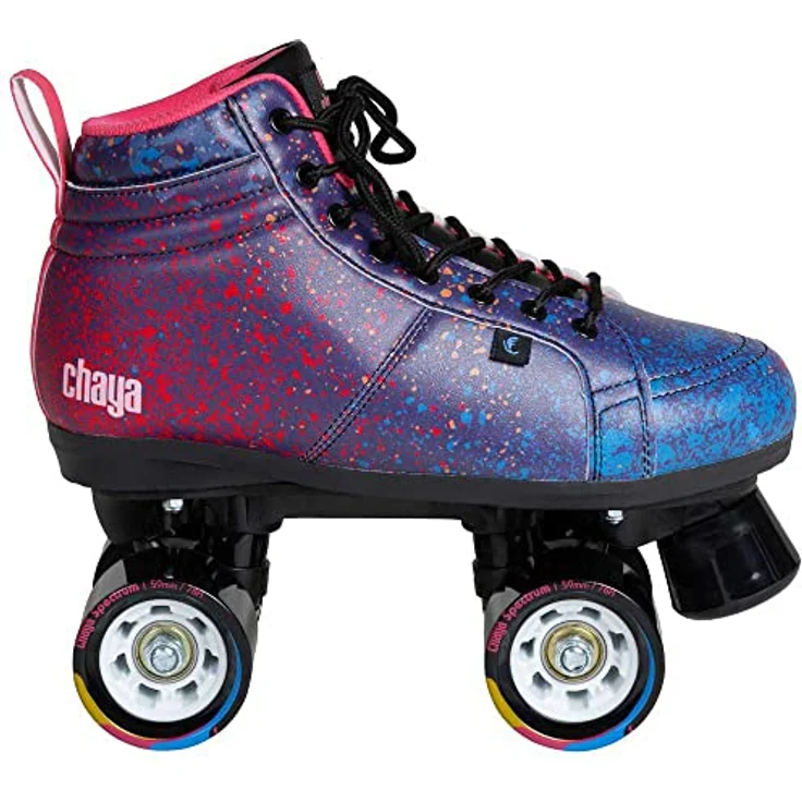 Chaya Roller Skates Airbrush, Unisex Rollschuhe in Blau, 59mm/78A Rollen, ABEC 7 Kugellager – Bild 3
