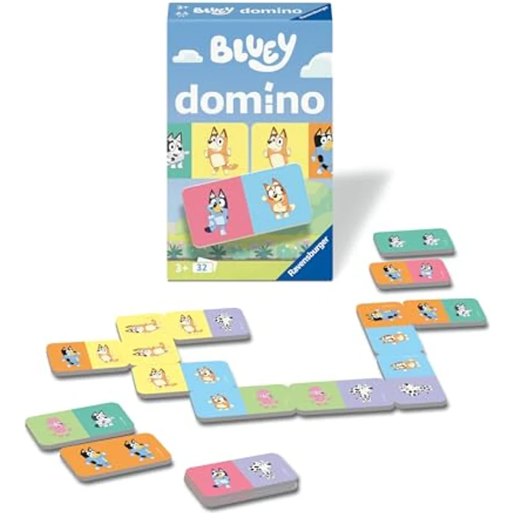 Ravensburger Bluey Domino, Brettspiel für Kinder zur Förderung von Konzentration und Wahrnehmung, ab 3 Jahren – Bild 2