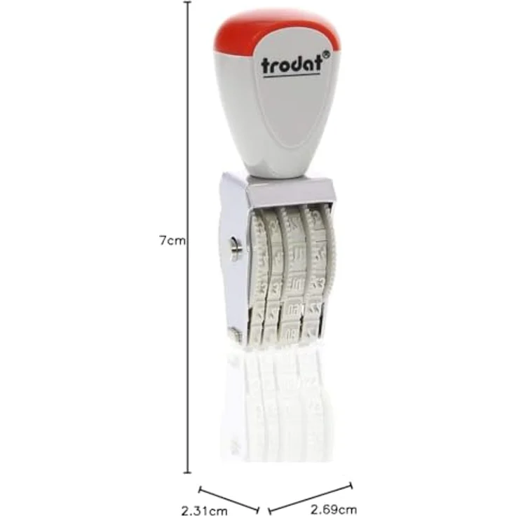 TRODAT Stempel Datumstempel Classic 1004, handlich und klein, schwarz – Bild 5