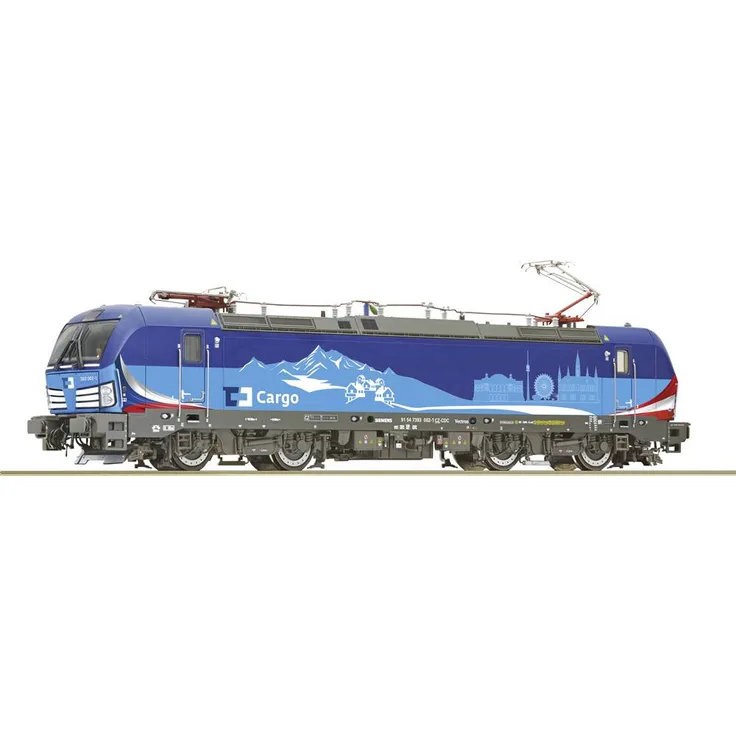 Roco 7500113 H0 E-Lok 393 002-1, Zweisystem Elektrolokomotive der CD Cargo mit Hilfsdieselmotor (DPM)
