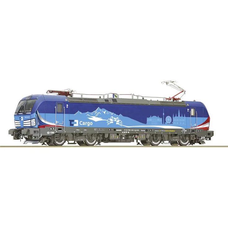 Roco 7500113 H0 E-Lok 393 002-1, Zweisystem Elektrolokomotive der CD Cargo mit Hilfsdieselmotor (DPM)
