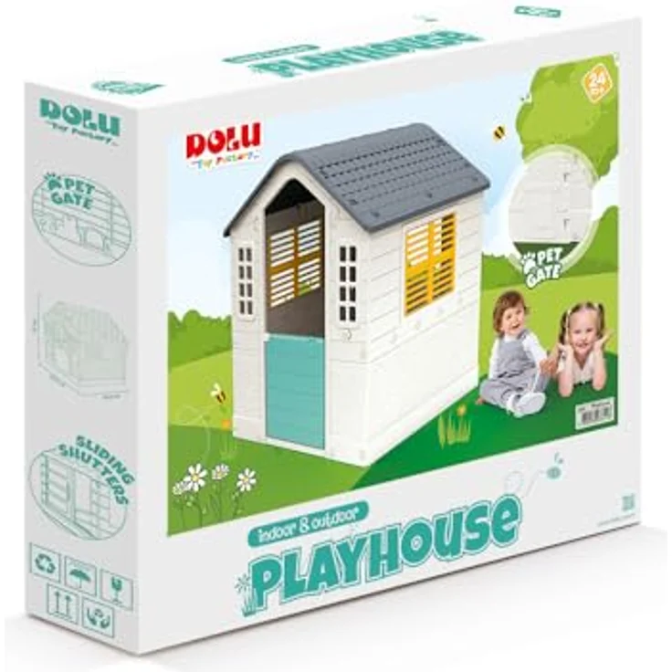 DOLU Spiel Mein Zuhause, Kinder-Spielhaus aus hochwertigem Material, bunt – Bild 4