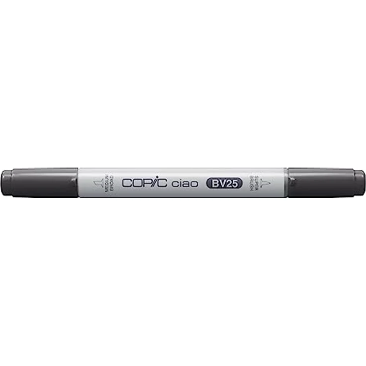 Copic Ciao Marker Typ BV - 25, Grayish Violet, vielseitiger Layoutmarker mit dualem Spitzensystem, schnelltrocknend – Bild 1