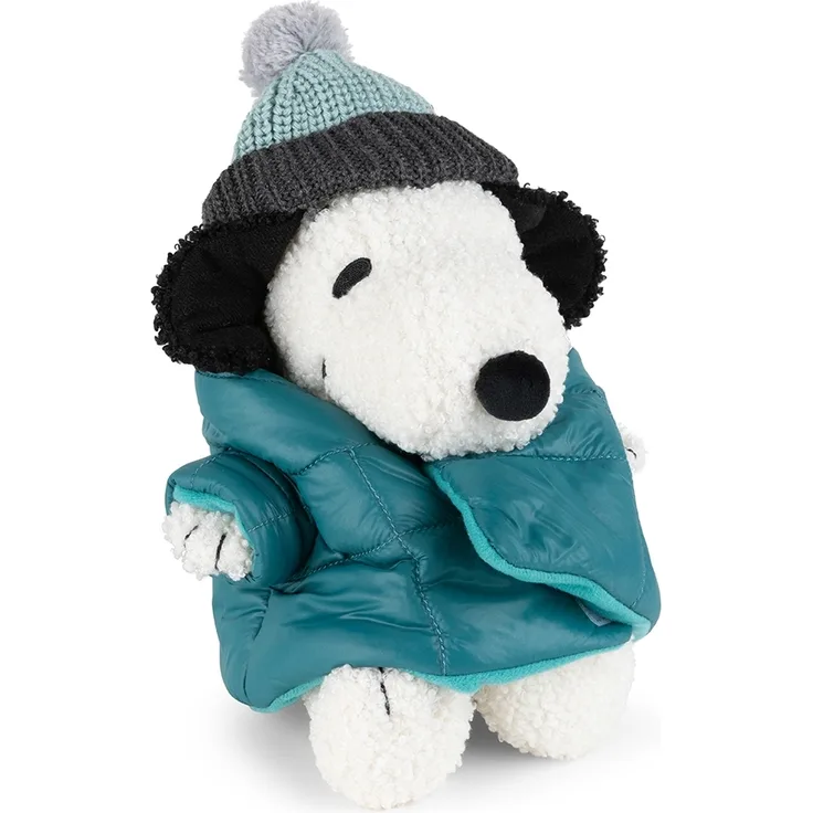 Snoopy von Bon Ton Toys, Kuscheltier mit Steppjacke, 20 cm - 8"