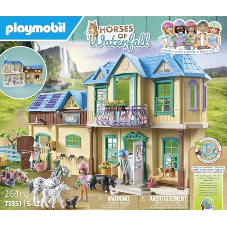 Playmobil® Waterfall Ranch (71351), Horses of Waterfall Konstruktions-Spielset, (263 St) – Bild 6