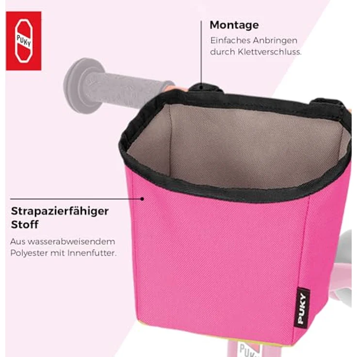 Puky - Lenkertasche LT3 My First Puky - pink – Bild 5