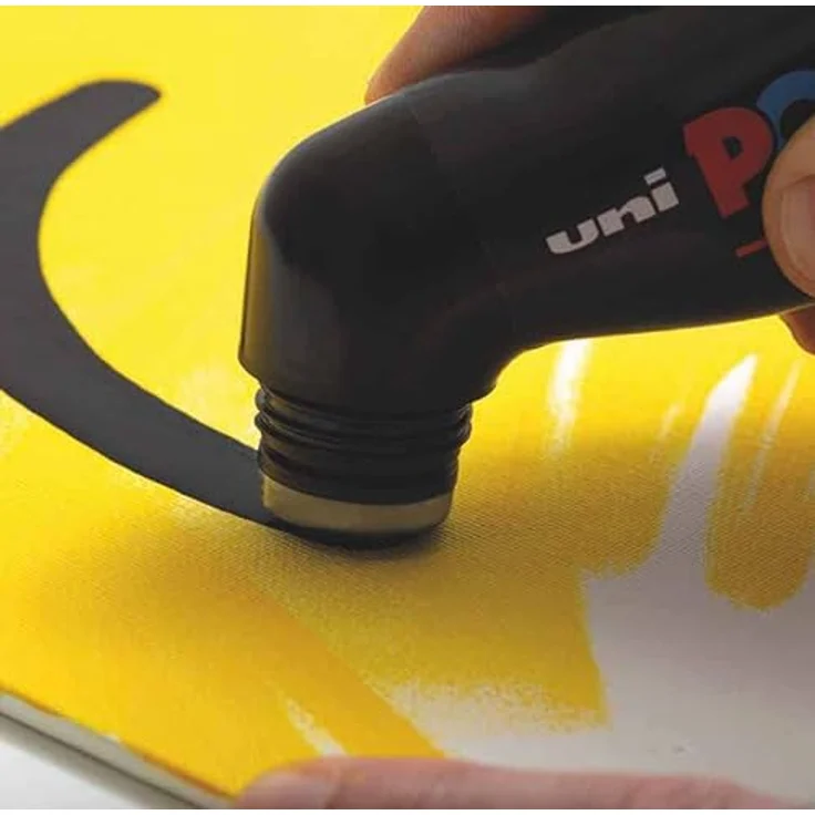 POSCA uni-ball 183208 - POSCA Marker MOP´R PCM-22, 8er Set, runde Stempelspitze 3 - 19 mm, ergonomische Form – Bild 5