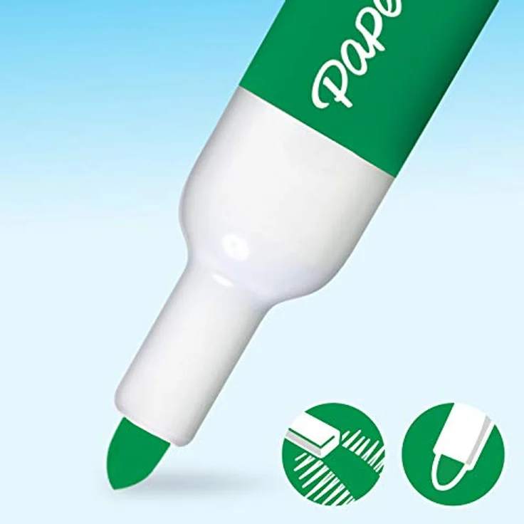PAPER MATE | Geruchsarme Whiteboard-Marker | Patronenspitze | farblich sortiert | 4 Stück – Bild 4