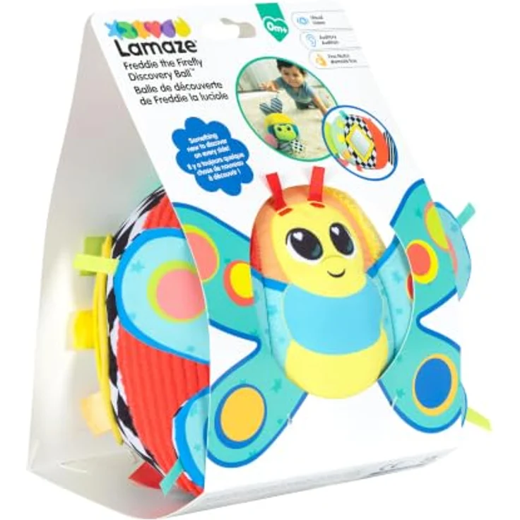 Lamaze Freddie The Firefly Discovery Ball, sensorikreiches Aktivitätsspielzeug für Babys ab 0 Monaten, leicht zu greifendes Design – Bild 7