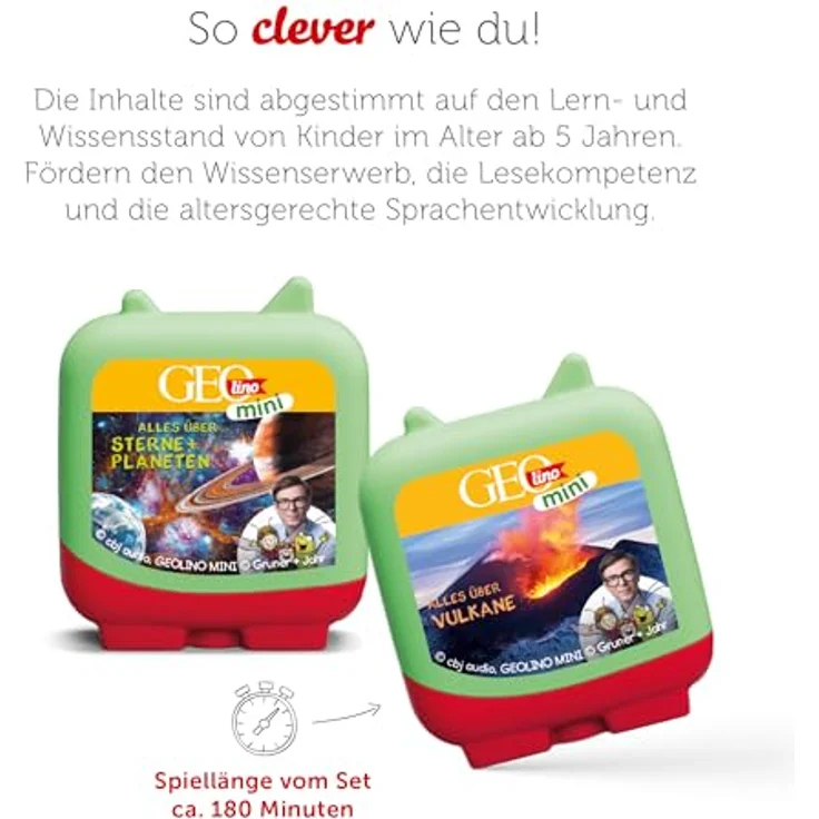 tonies Hörspielfigur Clever Tonie Geolino - Set - Natur, Meere, Sterne, Arktis & Antarktis, 4er Pack – Bild 3
